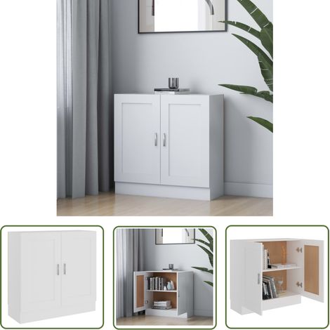 Maison Exclusive Bücherschrank Weiß 82,5x30,5x80 cm Holzwerkstoff (1/5)