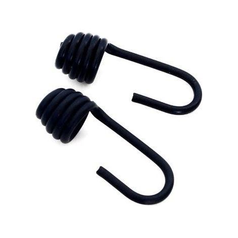 Ganci in metallo ricambio per elastici Diam. 8 mm. 2 pz.