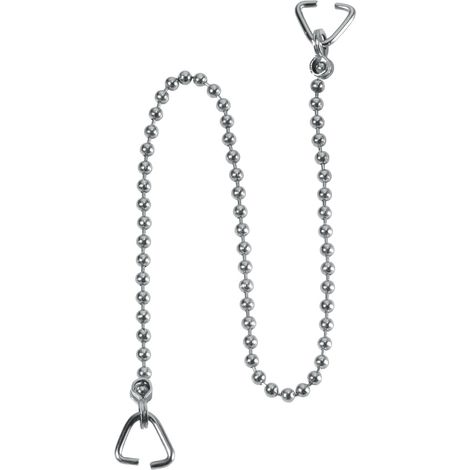 McAlpine 18" Chrome Chain& 2 Triangles for Bath Fixtures (1/2)