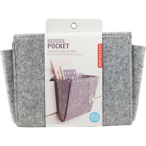 Almacenamiento decorativo kikkerland bedside pocket organizer compartimento único 27x21 cm
