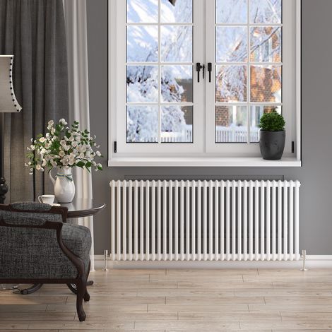 ELEGANT Cast Iron Radiator Horizontal Double Radiator Traditional Column Radiator Rads 600 x 1484 mm (1/5)