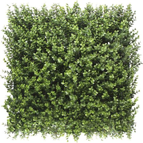 Buxus - Jardn vertical, 4 paneles de seto artificial 50x50 cm
