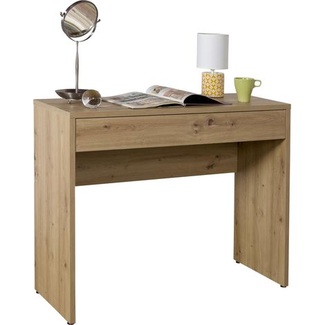 SCRIVANIA CON CASSETTO LINEA 'ESPRESSO' cm. 100 x 40,5 x h.81,4 - rovere artisan (1/5)