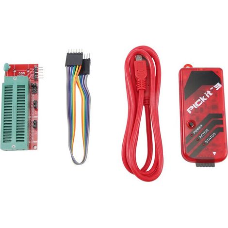 PICKIT3 Programmiergerät + PIC ICD2 Kit PIC Programmieradapter 2/3 Universal-Programmierbuchse FZ0508