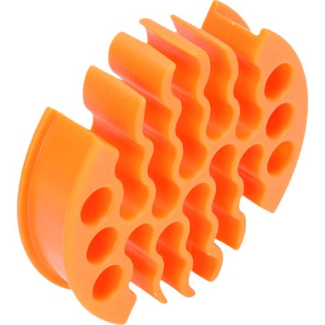 Peigne à câbles anti-enchevêtrement, diamètre des trous : 0,3 pouce, pour 30 câbles réseau CAT 6 orange (1/5)