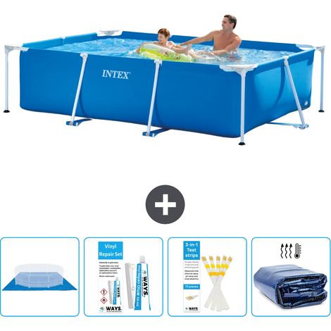 Intex Piscine Tubulaire Rectangulaire - 260x160x65 cm - 5-pièces S22345