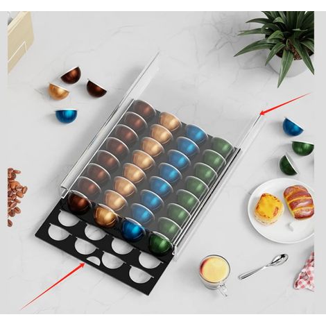 Organisateur de capsules de café en acrylique, compatible avec trois types de capsules Nespresso.-AquaForge (1/5)