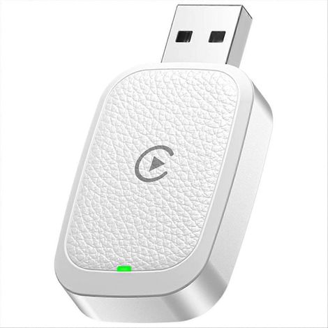 Adaptateur CarPlay sans fil pour voiture, dongle intelligent filaire vers sans fil pour autoradio avec systèmes CarPlay filaires B (1/5)