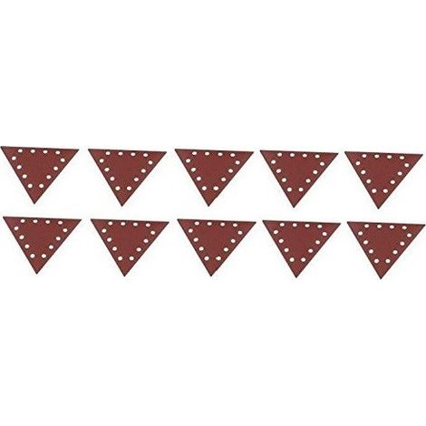 [JAMAIS UTILISÉ] Scheppach - Lot de 10 papiers abrasifs triangulaire Grain 80