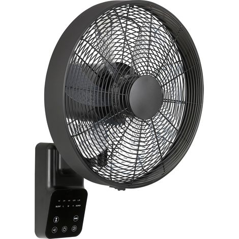 Wall Fan Airos Eco Design Wall II Black with Remote