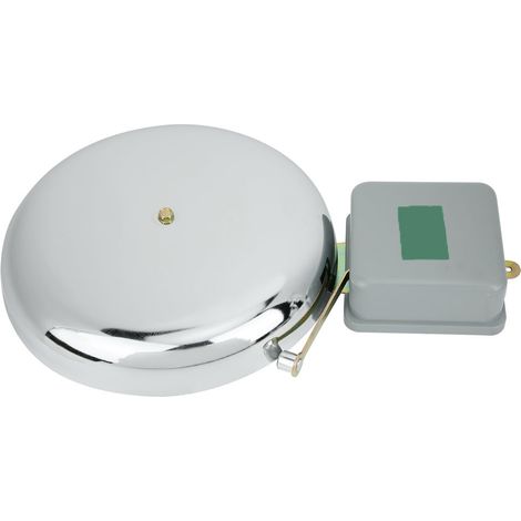 Sonnette électrique scolaire, sans étincelles, avec mécanisme de sonnerie externe, en acier inoxydable, 250 mm, 220 V CA (1/5)