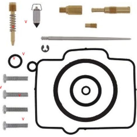 Kit de reparación de carburador Bearing Worx para Suzuki RM 250 '00 (26-1177)