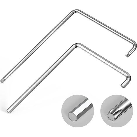 Set 2 teilig mit 4 mm Schaft Kugelkopf und Torx TX15 zur