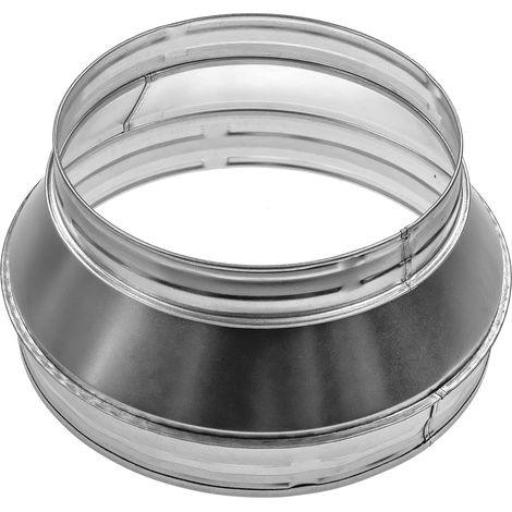 1 Adaptateur De Conduit Acier Galvanisé Réducteur 25,4 Cm À 20,3 Cm Pour Système CVC Et Sécheuse
