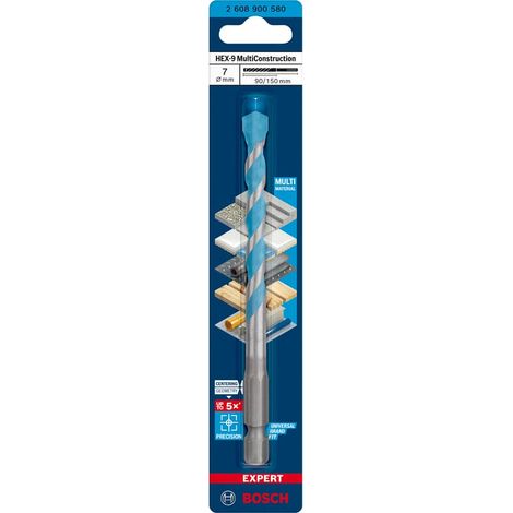Expertenbohrer multiconstruction hex-9 7 x 90 x 150 mm bosch - 2608900580