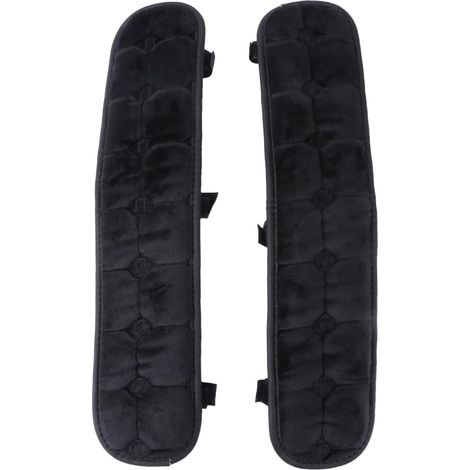 CCYKXA Pair of Memory Foam Armrest Covers for Office Chair, Desk Elbow Rest Combination Plate, Black, Pack of 2