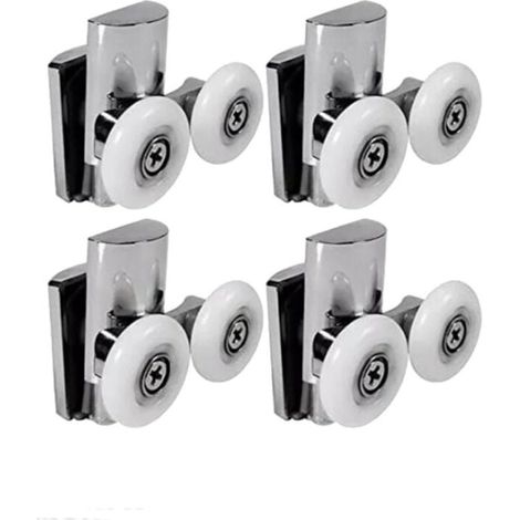 Roulettes de Porte de Douche,23 mm Roues De Porte de Douche en Haut ou en Bas (1/4)