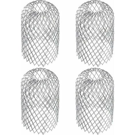 4 Pièces Crapaudines pour Gouttière D’Environ Filtres De Gouttière Grille Grillage Stop Feuille Crapaudine Crépine Pare Feuille Cache Gouttière Acier Inoxydable 6,69 X 3,15 Pouces (1/5)