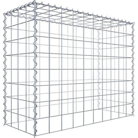 Gabiondeco - Gabion - Element de prolongation en hauteur 100 cm x 80 cm x 40 cm (L x H x P). maille 10 x 10 cm. Spirale. Attention : il manque une grille - Made in Ge... (1/5)