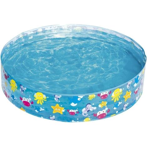 Piscine Gonflable Ronde pour Enfants - 122 cm de Diamètre x 25 cm de Hauteur - Idéale pour le Jardin ou la Terrasse