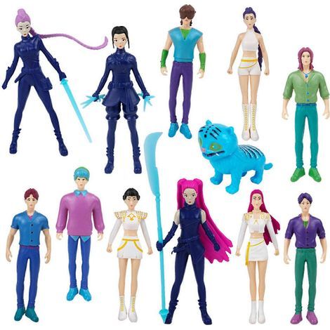 Lot de 5 ou 12 figurines K-Pop Demon Hunters - Décoration de bureau pour les fans de Demon Hunters (1/4)