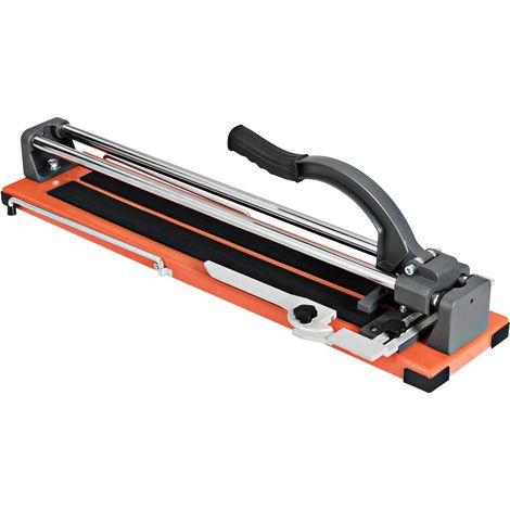 COSTWAY Fliesenschneider manuell, Winkel von 0° bis 60° 24", Handfliesenschneider / 5mm-12mm Schnittstaerke / 61 cm Schnittlaenge/ 80x17x14cm