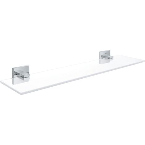 GROHE QuickFix - Start Cube - Glastablette - Chrom-Optik 41109000 (zum Schrauben oder Kleben) (1/5)