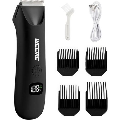 1 Tondeuse intime, Moteur 7000 RPM, Lame inox, LED, Portable, Homme (1/5)