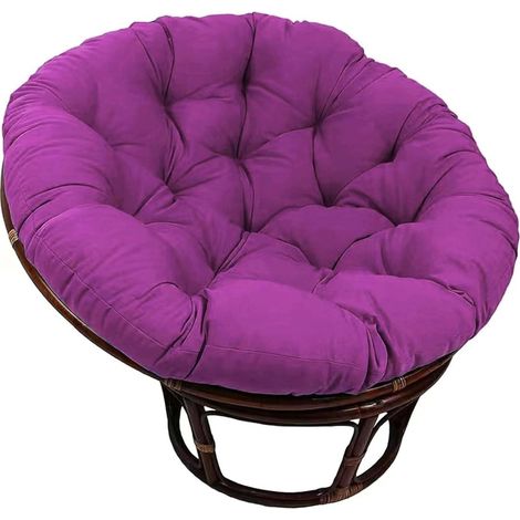 Papasan Round Chair Cushions, Thick Hanging Chair Cushion, Thick Papasan Armchair Cushion, for Outdoor Garden, Balcony and Living Room, J, 80  80cm (1/5)