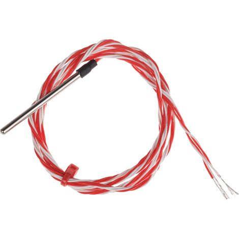 Capteur RTD PT100 RS PRO, Ø 3mm, L.50mm + 1m, +200°C max, Fil de sortie ( Prix pour 1 ) (1/3)