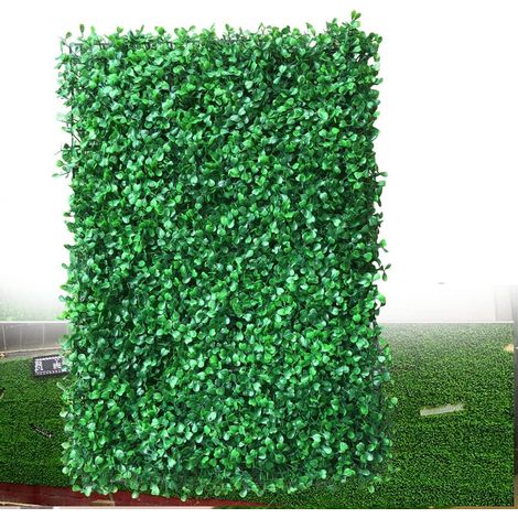 12 Stück Künstliche Hecke Wanddekoration, Künstliche Hecke Pflanzenwand Hecke Hängepflanzen Künstliche PflanzeRasen Wand für Garten Hochzeit Dekoration 40X60cm