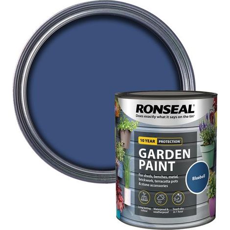 Ronseal 37400 Garden Paint Bluebell 750ml RSLGPBB750