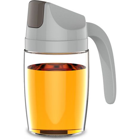 Distributeur D'Huile Automatique - Bouteille En Verre Avec Bouchon À Basculage Et Bec Anti-Goutte - Pour Cuisine - 1 Pièce (1/5)