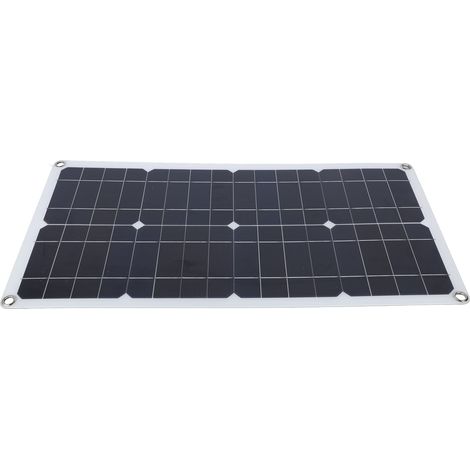 Kit panneau solaire portable 100 W étanche IP67 avec contrôleur 12 V/24 V 20 A pour camping-car, caravane et véhicule utilitaire. (1/5)