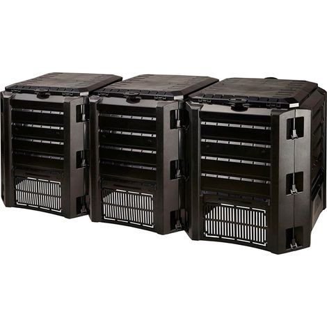 MODULO COMPOST BIN COMPOGREEN 1200 L NERO - PP-IKSM1200C (1/5)