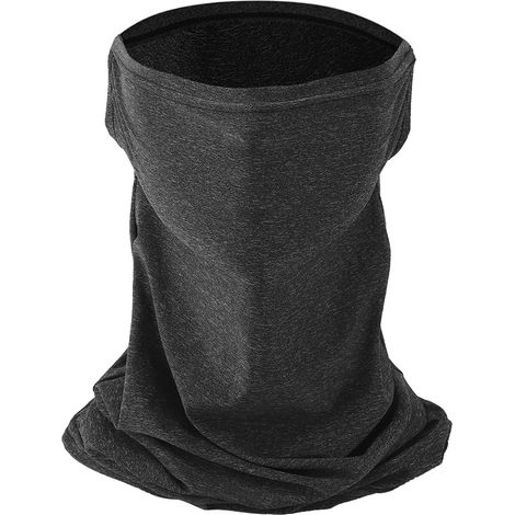 Cache-cou rafraîchissant et solaire pour cyclisme en extérieur, protection faciale, cache-cou en soie glacée avec crochet d'oreille pour vélo électrique (gris foncé) (1/5)
