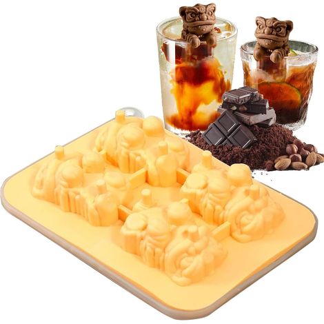 à Glace en Silicone Moule Animaux 3D Bac Glaçons (1/5)