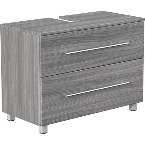 Universal Unterbau auf Standfüßen 85 cm SoftClose silbereiche