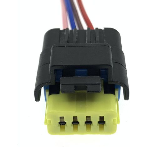 Faisceau de câbles pour connecteur de pompe à carburant pour machine à tricoter 4 aiguilles, compatible avec Citroën, Renault et Peugeot 8201348602 -- connecteur simple
