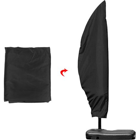 Housse imperméable en polyester pour parasol extérieur, dimensions 50x70x40cm (1/5)