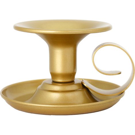 Support-Chandelle - Métal - Design Tasse à Thé Rétro - Tenue Main ou Sur Support - Pour Chandelles Thé - Lot de 1 (1/4)