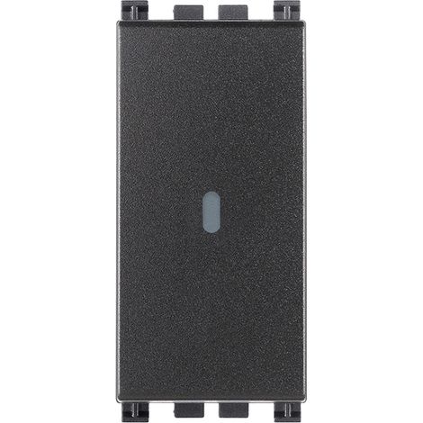 VIMAR - 19108 1P NO 10A axialer Drucktaster, grau