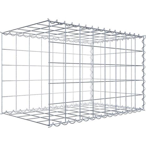 Gabiondeco - Gabion - Element de prolongation en longueur 80 cm x 50 cm x 50 cm (L x H x P). maille 10 x 10 cm. Spirale. Avert.: il manque une grille - Made in Germany (1/5)