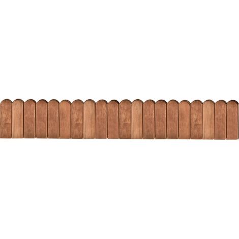 Rouleaux de bordure 3 pcs 120 cm bois de pin imprégné