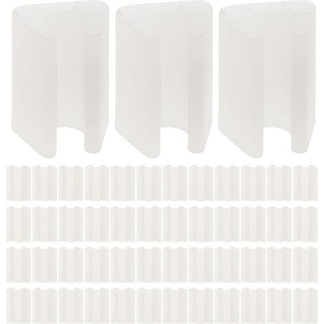 100pcs Protège-Pieds de Chaise en Plastique Blanc pour Grille Évier la Cuisine, Protection Meuble et Patins Adaptés pour Planchers et Pieds de Chaise (1/5)
