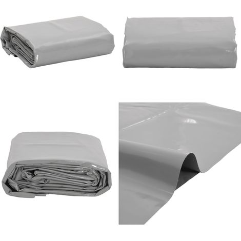 Bâche gris 5x7 m 600 g/m² - Couverture Imperméable - Bâche De Protection - Bâche Extérieure - Bâche Multifonction - Bâche Robuste - Home & Living