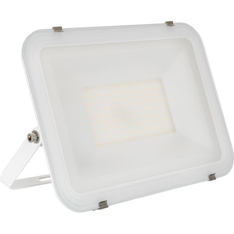 LED- Fluter 100W 120lm/W IP65 Slim Glas Weiss 6000K Kaltweiß