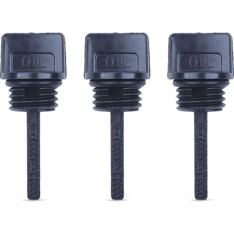 LinDuxe Confezione da 3 Asta di livello dell'olio per motore Honda GX160 GX200 GX120 GX140 GX110 Tosaerba Generatore 15600-ZE1-003 Tappo di riempimento dell'olio adatto a Stens 125-692