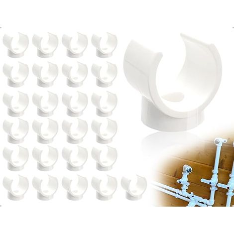 25 Clips PEX,Colliers de Serrage Pour Tuyaux,Colliers de Serrage en U,Supports de Tuyaux d'Eau,Pour Salle de Bain,Cuisine,Jardin et Système d'Alimentation en Eau (1/5)
