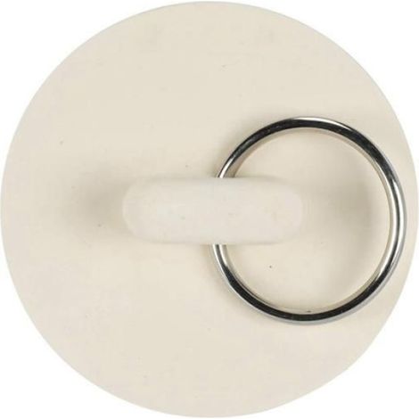 Bouchon De Vidange - Caoutchouc Blanc - 1 3/4 Pouces - Pour Lavabo Baignoire Évier Tuyau De Drainage - 1 Pièce